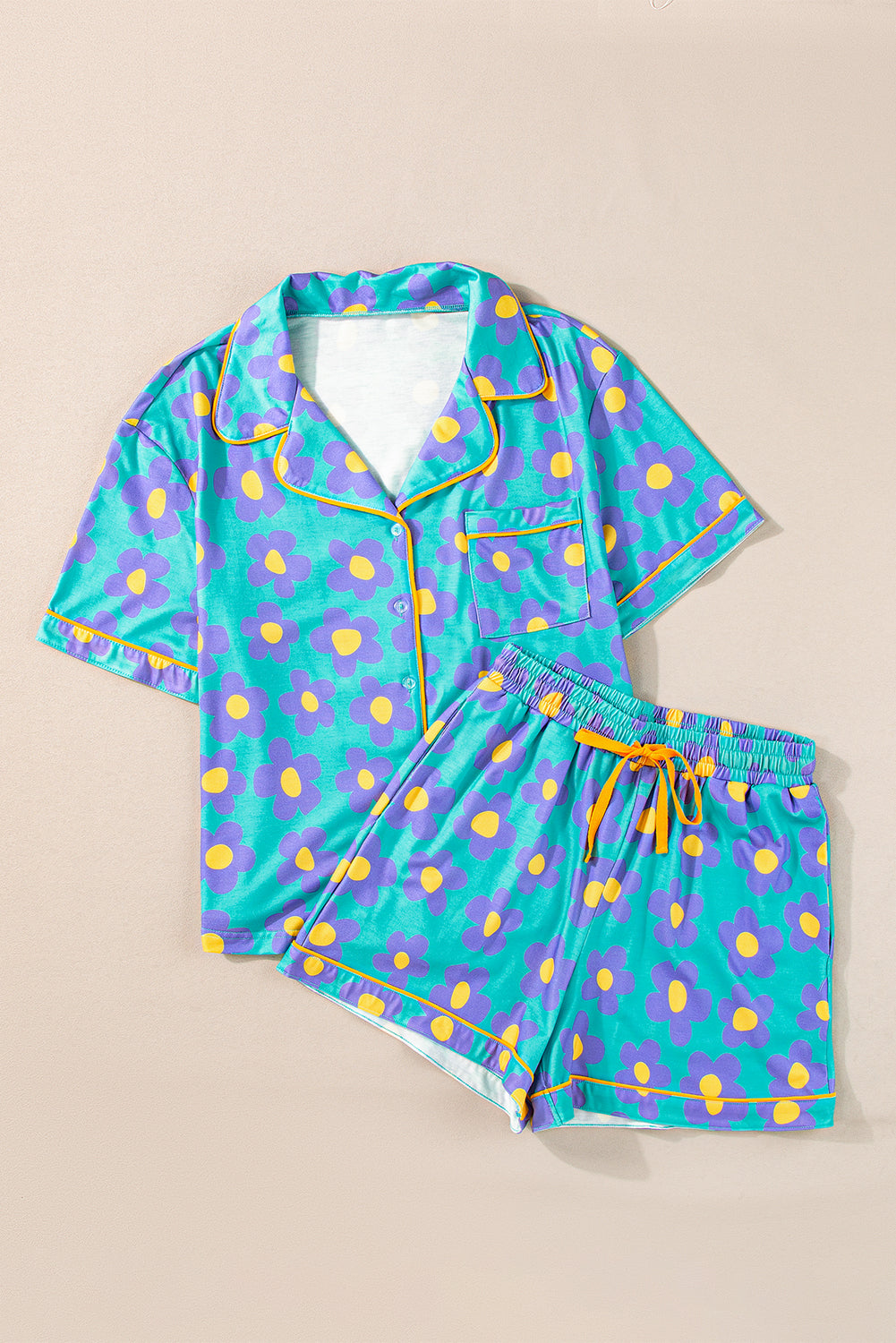 Women's Short Sleeve Pajama Set, Women's Loungewear
