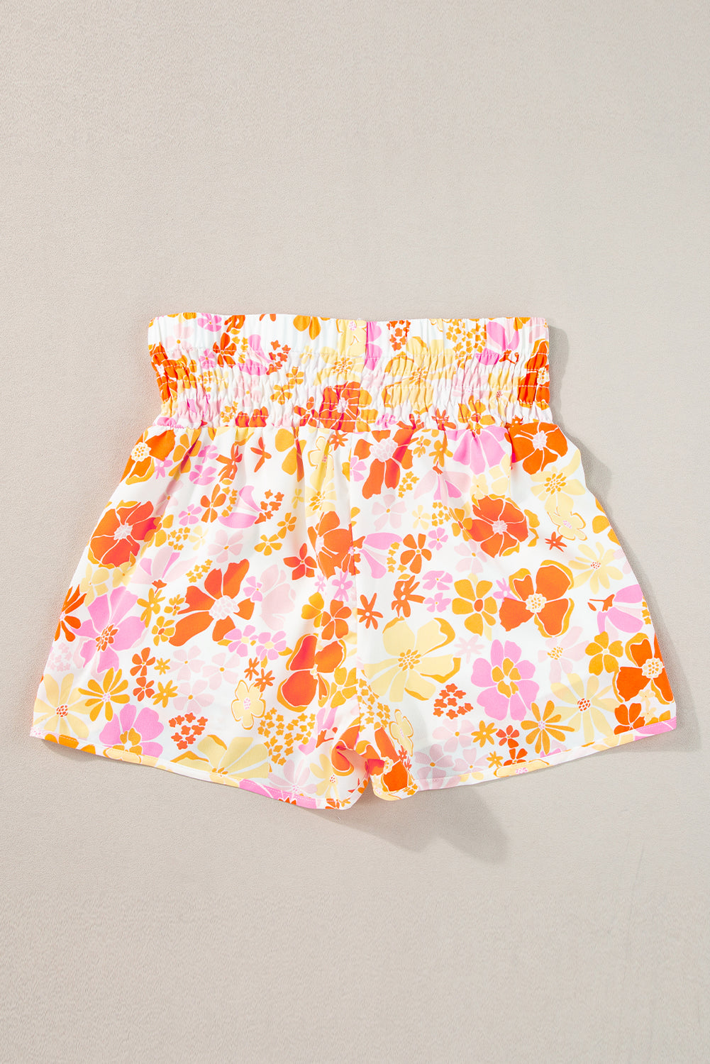 High Waist Casual Shorts, Boho High Waist Floral Shorts